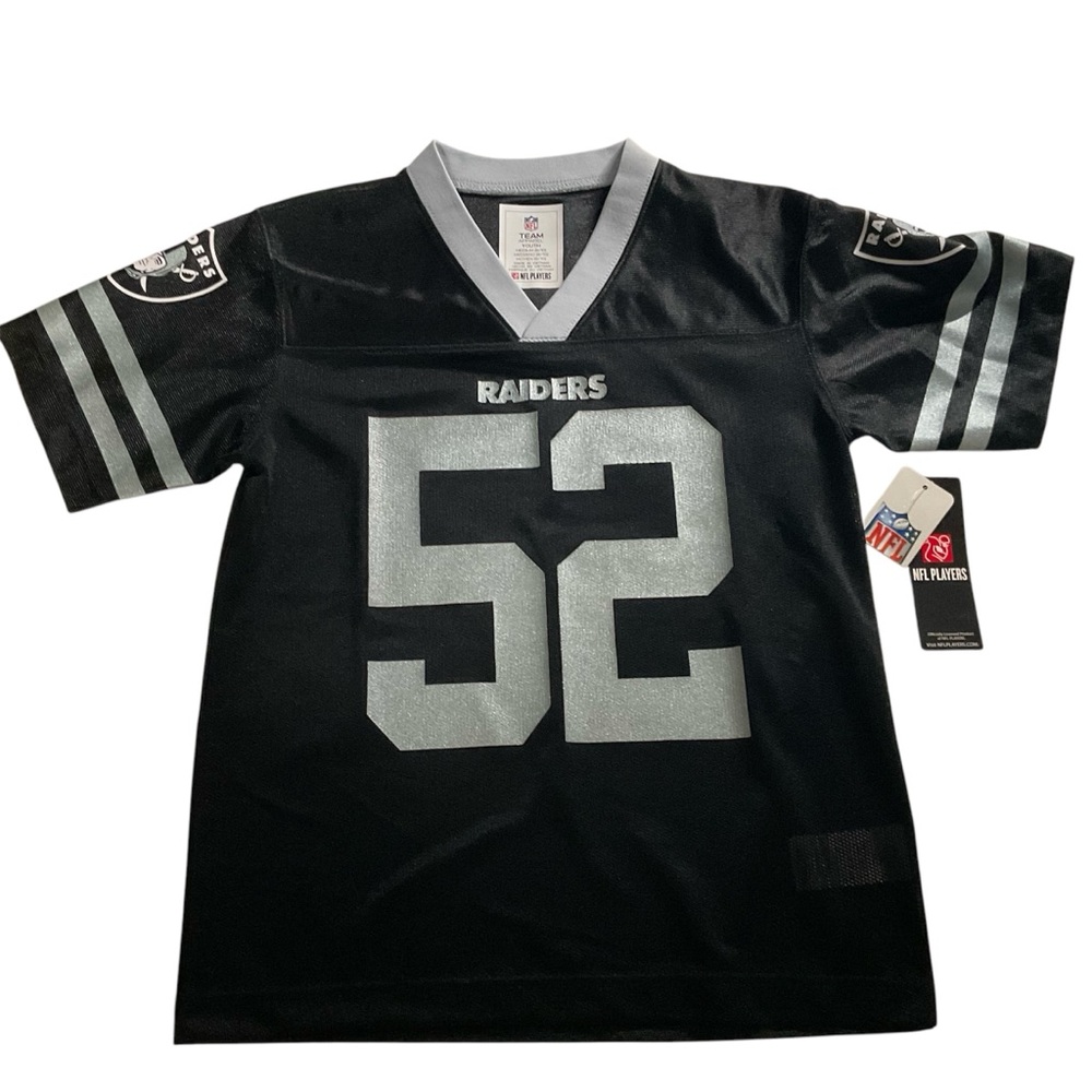 RAIDERS Jersey Khalil Mack 52 NFL Players Team Apparel Youth Medium Sz 8 10 New